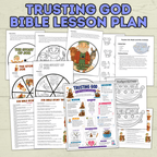 Trust in God Lesson, Bible Lesson, Job Story, Job Lesson, Noah Lesson, Noah and the Ark, Job Trivia, Sunday School Activity