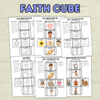Faith Cube Craft, Bible Lesson Craft, Sunday School Craft, Christian Activity, Homeschool, Bible Heroes