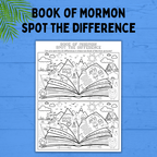 Book of Mormon Spot the Difference for Kids | Kids Printables | kids Activities | Book of Mormon Activities | Primary Activities | Sunday