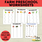 Farm Preschool Worksheets | Farm Activity | Farm Printables | Counting Printable | Toddler Counting | Word Tracing | Letter Recognition