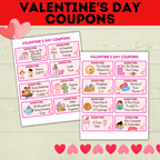 Valentine's Day Coupons for Kids | Kids Coupons | Valentine's Day Gift | Valentine's Day Printable for Kids | Kids Printable