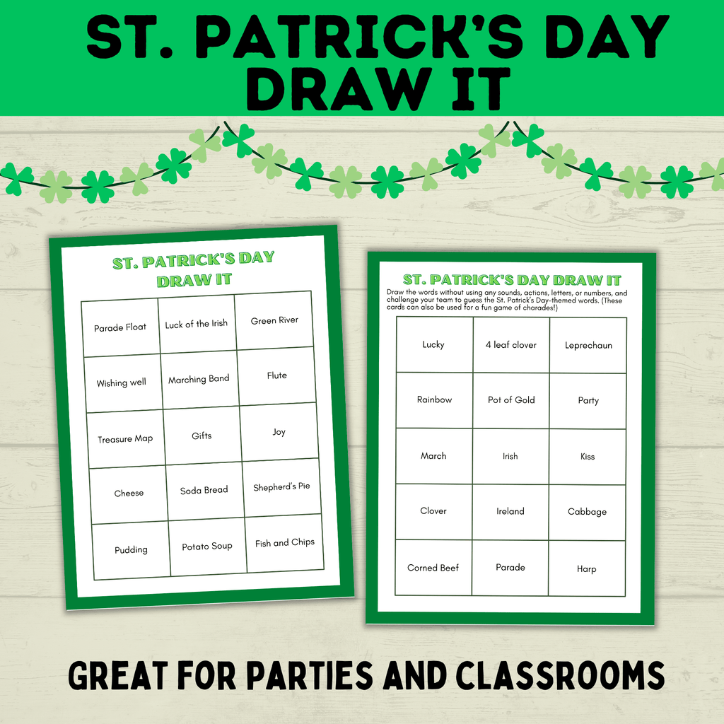 St. Patrick's Day Pictionary for Kids | Kids Games | Classroom Games