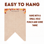 Happy Thanksgiving Banner Printable | Thanksgiving Banner File | Fall Banner | Fall Decor | Thanksgiving Garland | PDF Printable Banner