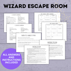 Wizard Escape Room for Kids 8-13 | Kids Escape Room | Digital Escape Room | DIY Escape Room | Magic Escape Room | Party Game | Kids Games
