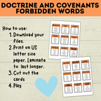 Doctrine And Covenants Games for Kids | Kid's Games | Adult Games | Church Games | D&C games and Activities | Doctrine and Covenants Lesson