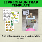 St. Patrick's Day Craft | Kids Craft | St. Patty's Day Craft | Leprechaun Craft | Leprechaun Trap | Craft template | Kids Printables