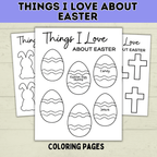 Happy Easter Printables | Easy Easter Craft | Things I Love About Easter | Toddler Easter | Easter Crafts | Kids Easter | Easter Printables