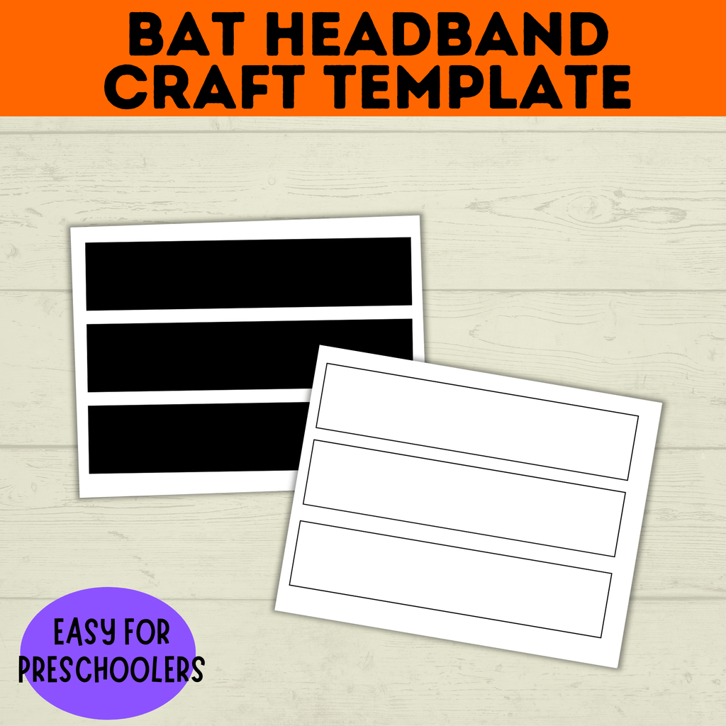 Bat Headband Craft for Kids and Preschoolers