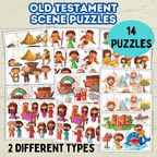 Bible Characters, Old Testament Activity, Fine Motor Skills, Religious Toddler Puzzles, Christian