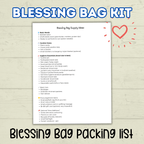 Blessing Bag Kit, Homeless Ministry, Bag Tags, Bag Notes, Homeless Hygiene Kit, Blessing Bag Labels