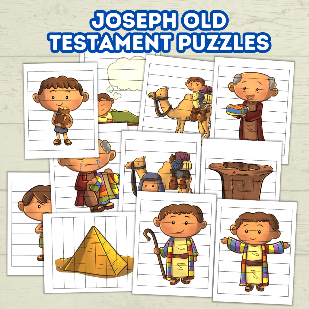 Preschool Toddler Bible Sunday School Lessons Puzzle, Old Testament, Bible Characters Joseph