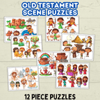 Bible Characters, Old Testament Activity, Fine Motor Skills, Religious Toddler Puzzles, Christian