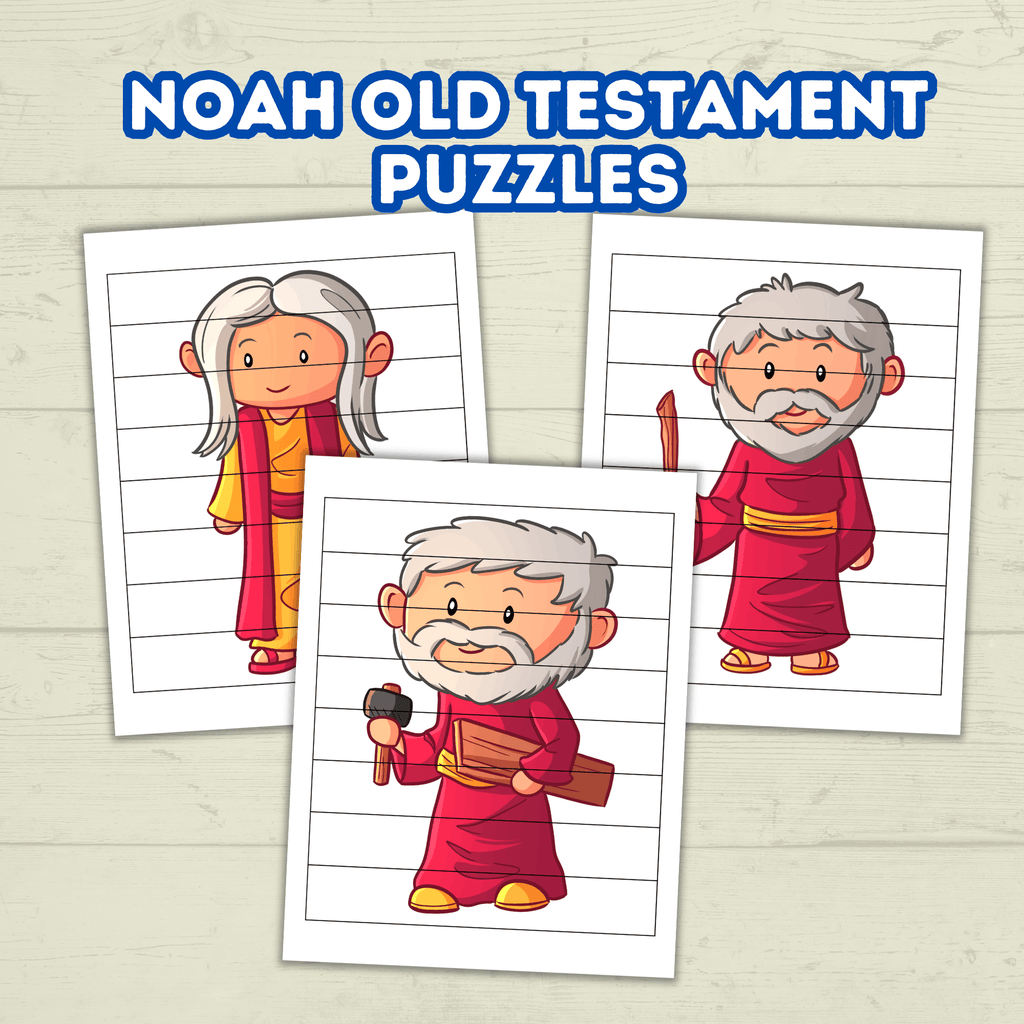 Preschool Toddler Bible Sunday School Lessons Puzzle, Old Testament, Bible Noah