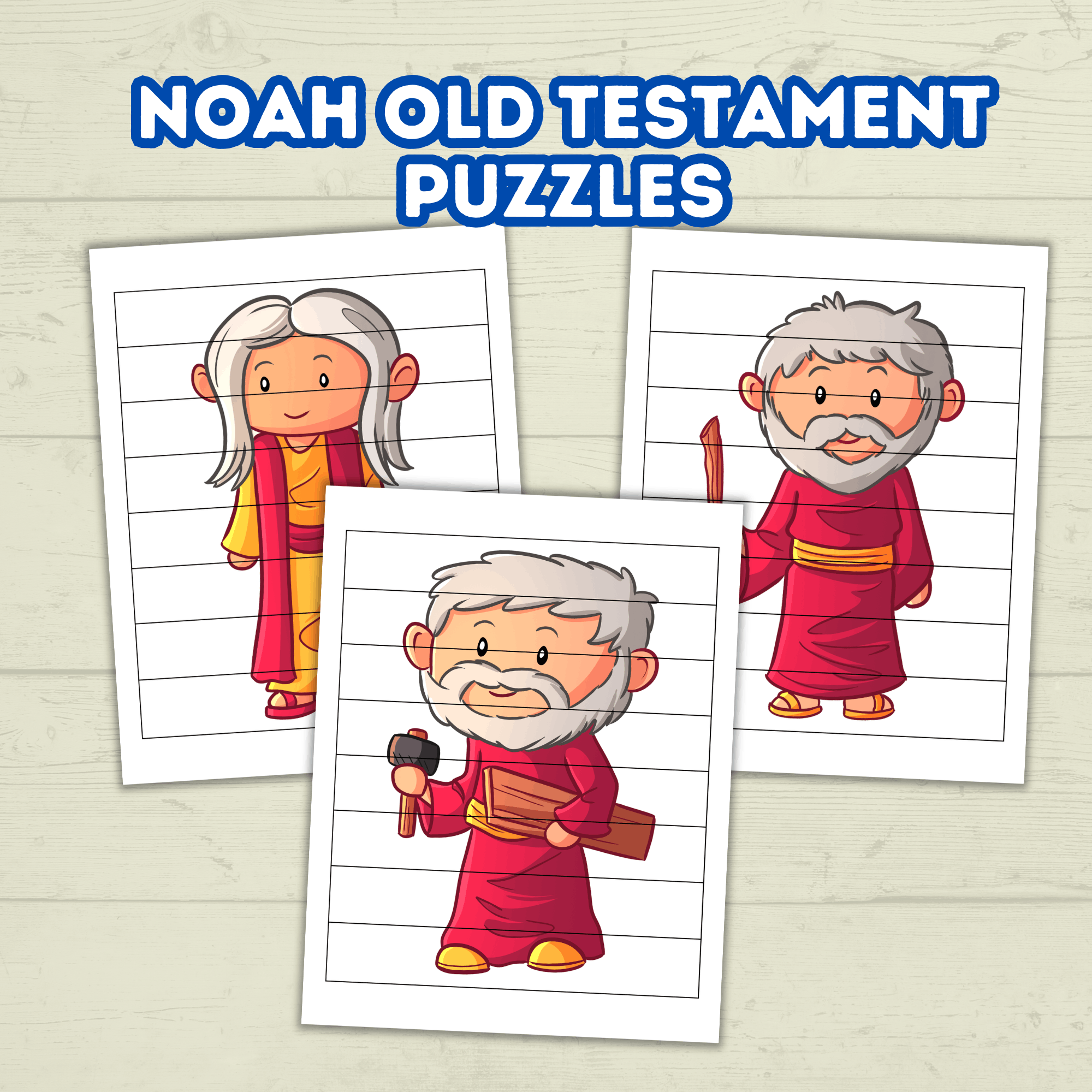 Preschool Toddler Bible Sunday School Lessons Puzzle, Old Testament, Bible Noah