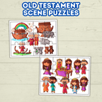 Bible Characters, Old Testament Activity, Fine Motor Skills, Religious Toddler Puzzles, Christian