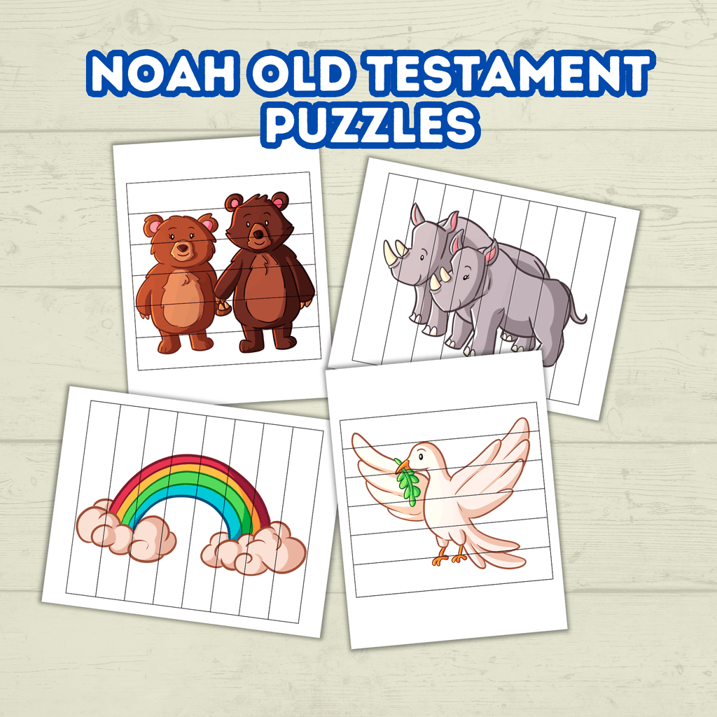 Preschool Toddler Bible Sunday School Lessons Puzzle, Old Testament, Bible Noah