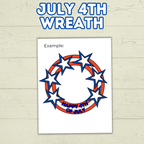 4th of July Wreath DIY Craft, Fourth of July Craft for Kids, Stars and Stripes Craft, Summer Craft, Patriotic Craft, Happy 4th of July