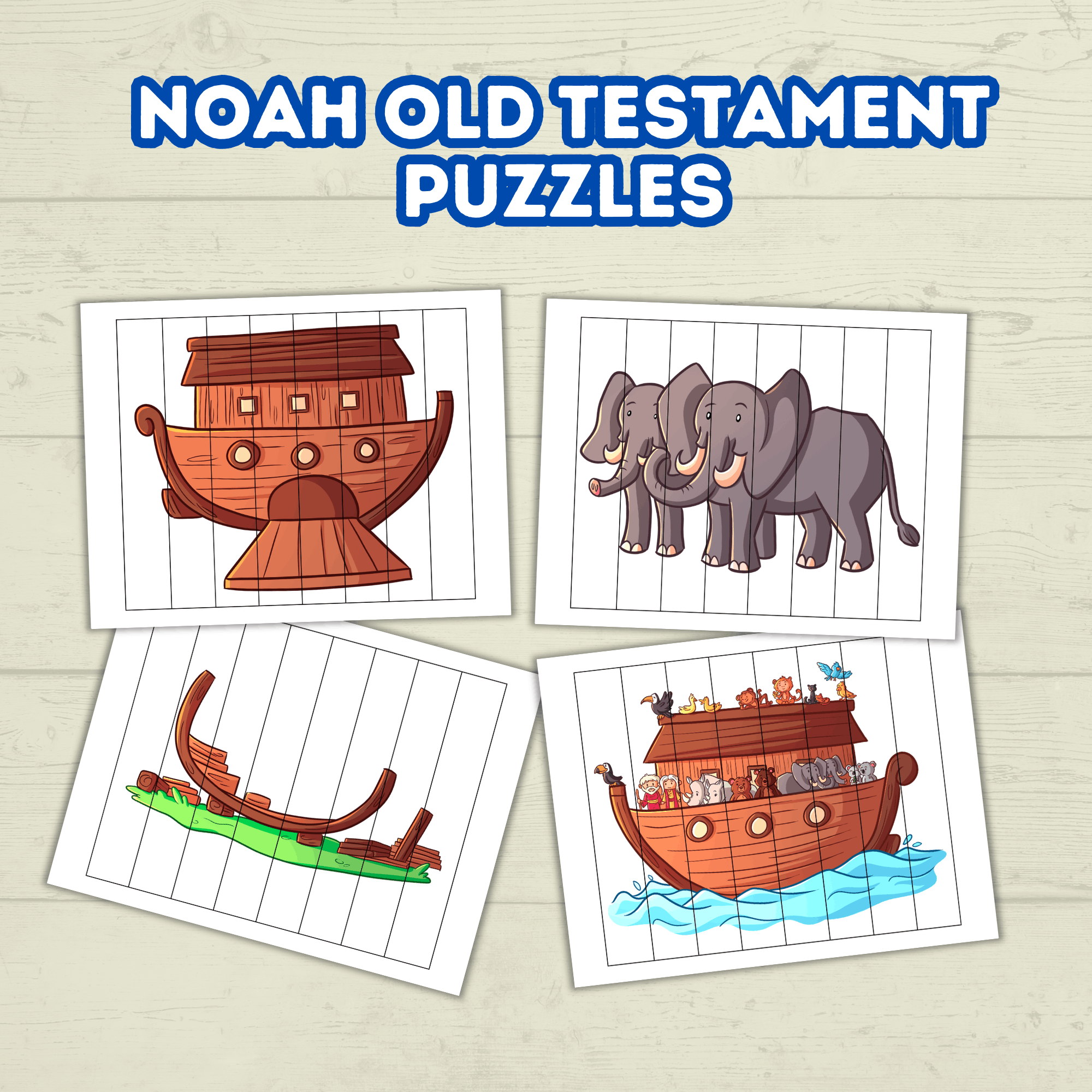 Preschool Toddler Bible Sunday School Lessons Puzzle, Old Testament, Bible Noah