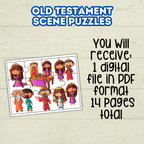 Bible Characters, Old Testament Activity, Fine Motor Skills, Religious Toddler Puzzles, Christian