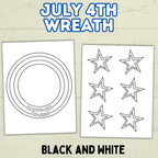 4th of July Wreath DIY Craft, Fourth of July Craft for Kids, Stars and Stripes Craft, Summer Craft, Patriotic Craft, Happy 4th of July