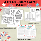 4th of July Games Pack | 4th of July Bundle | 4th of July Party Games Pack | Kids Games | Family Games | 4th of July Printables
