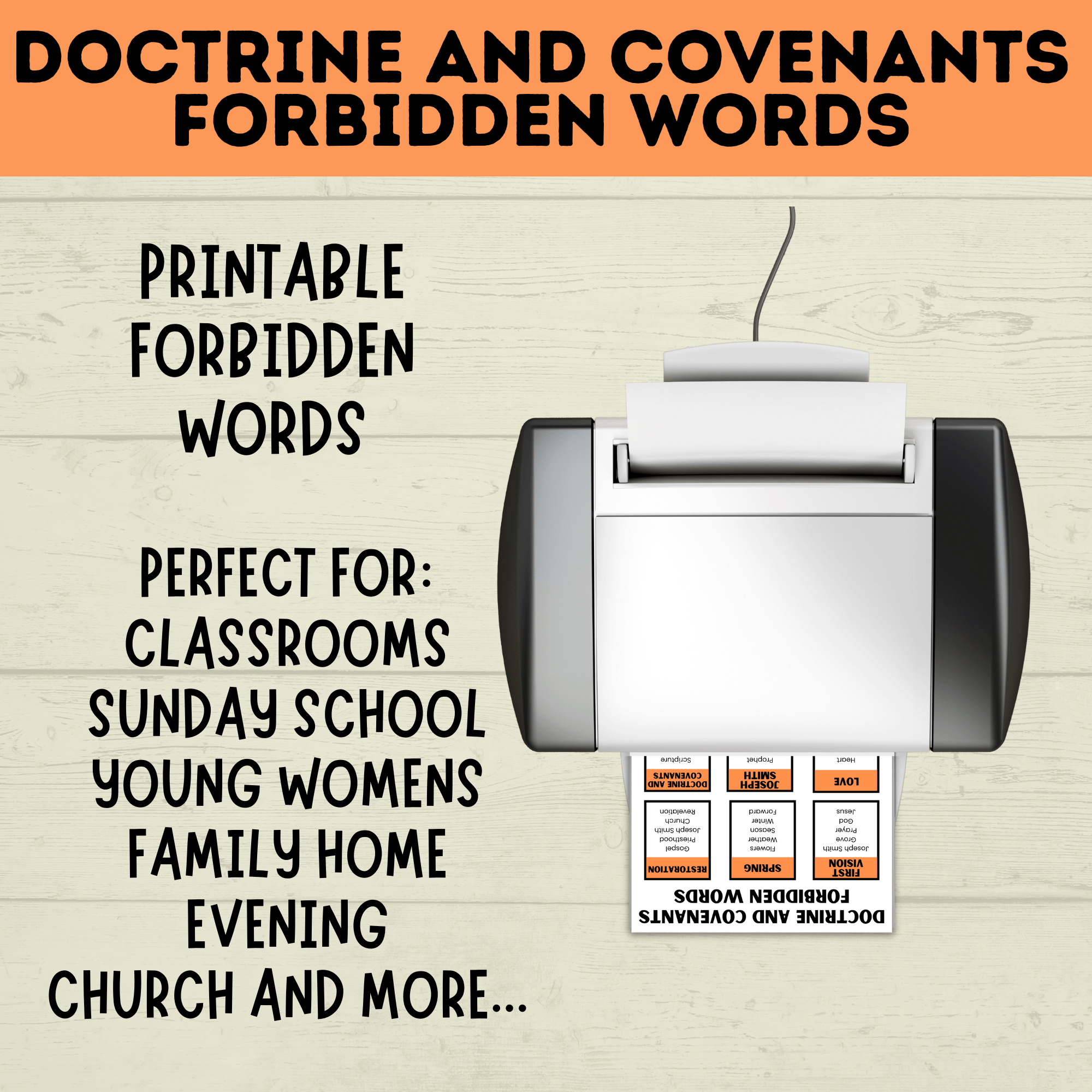 Doctrine And Covenants Games for Kids | Kid's Games | Adult Games | Church Games | D&C games and Activities | Doctrine and Covenants Lesson