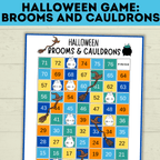 Halloween Game for Kids | Kids Game | Party Game | Family Game | Brooms and Cauldrons | Halloween Party | Board Game | Digital download