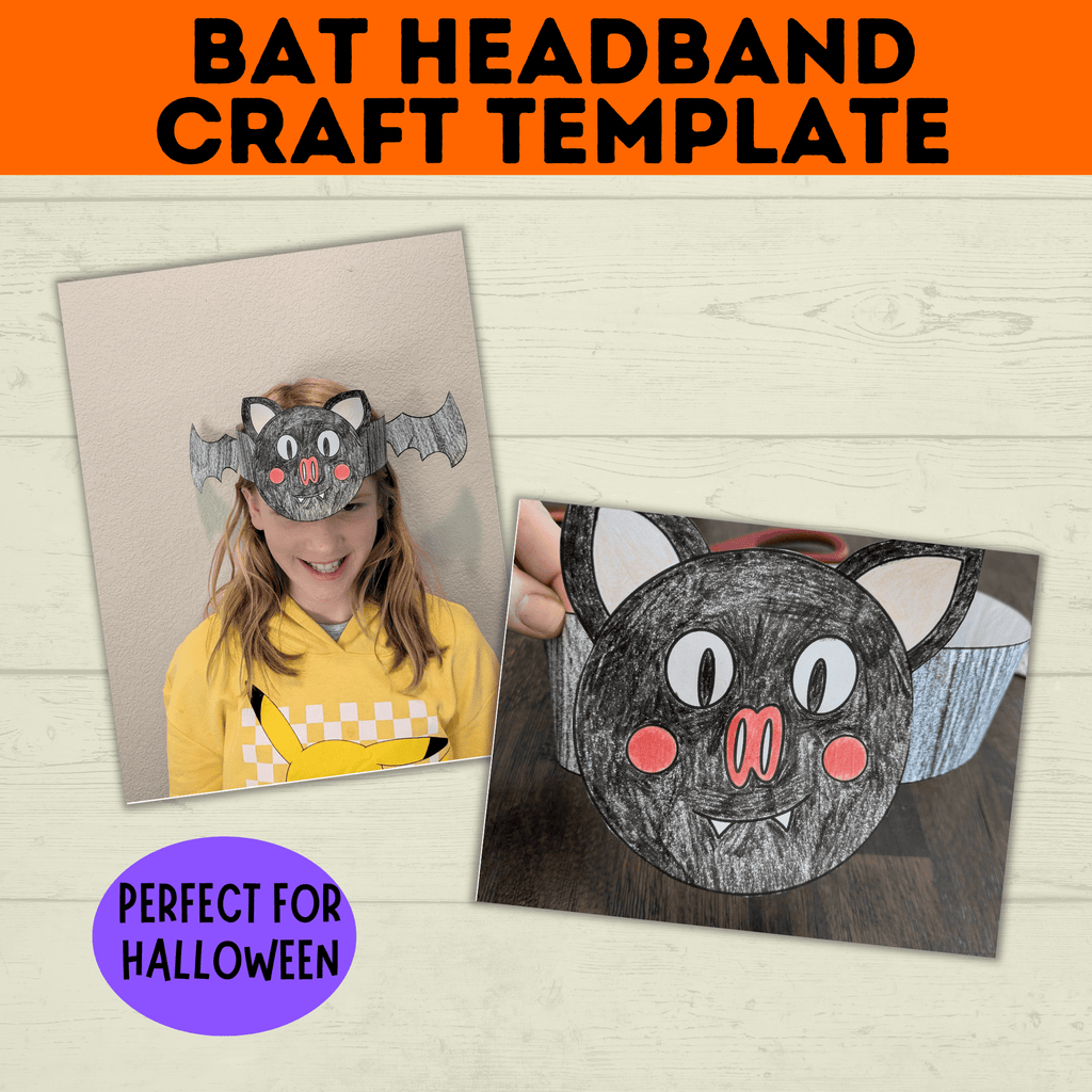 Bat Headband Craft for Kids and Preschoolers