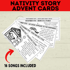 Nativity Advent Calendar | Nativity Story Cards | Christmas Advent Calendar