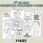 FREE 4th of July Christian Coloring Pages for Kids and Families