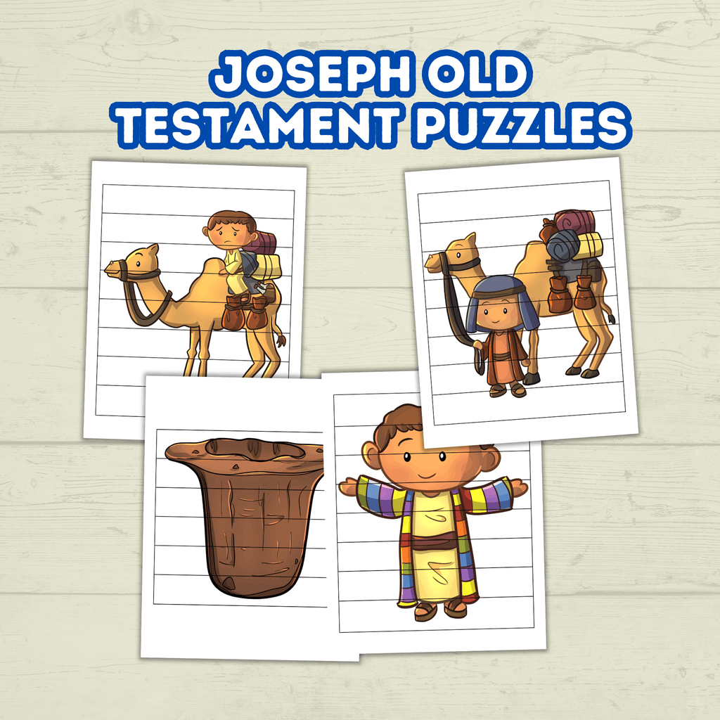 Preschool Toddler Bible Sunday School Lessons Puzzle, Old Testament, Bible Characters Joseph