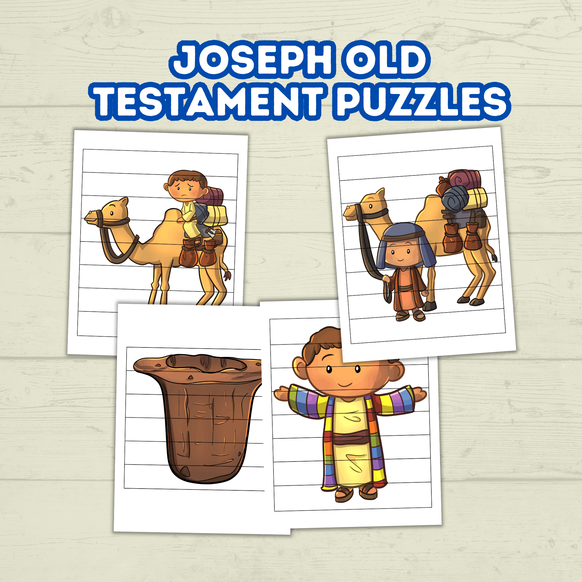 Preschool Toddler Bible Sunday School Lessons Puzzle, Old Testament, Bible Characters Joseph
