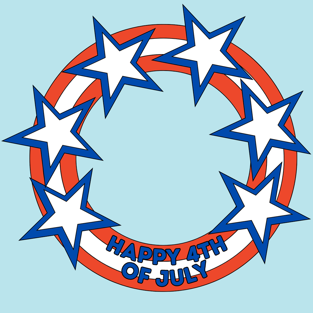 4th of July Wreath DIY Craft, Fourth of July Craft for Kids, Stars and Stripes Craft, Summer Craft, Patriotic Craft, Happy 4th of July