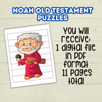 Preschool Toddler Bible Sunday School Lessons Puzzle, Old Testament, Bible Noah