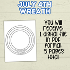 4th of July Wreath DIY Craft, Fourth of July Craft for Kids, Stars and Stripes Craft, Summer Craft, Patriotic Craft, Happy 4th of July