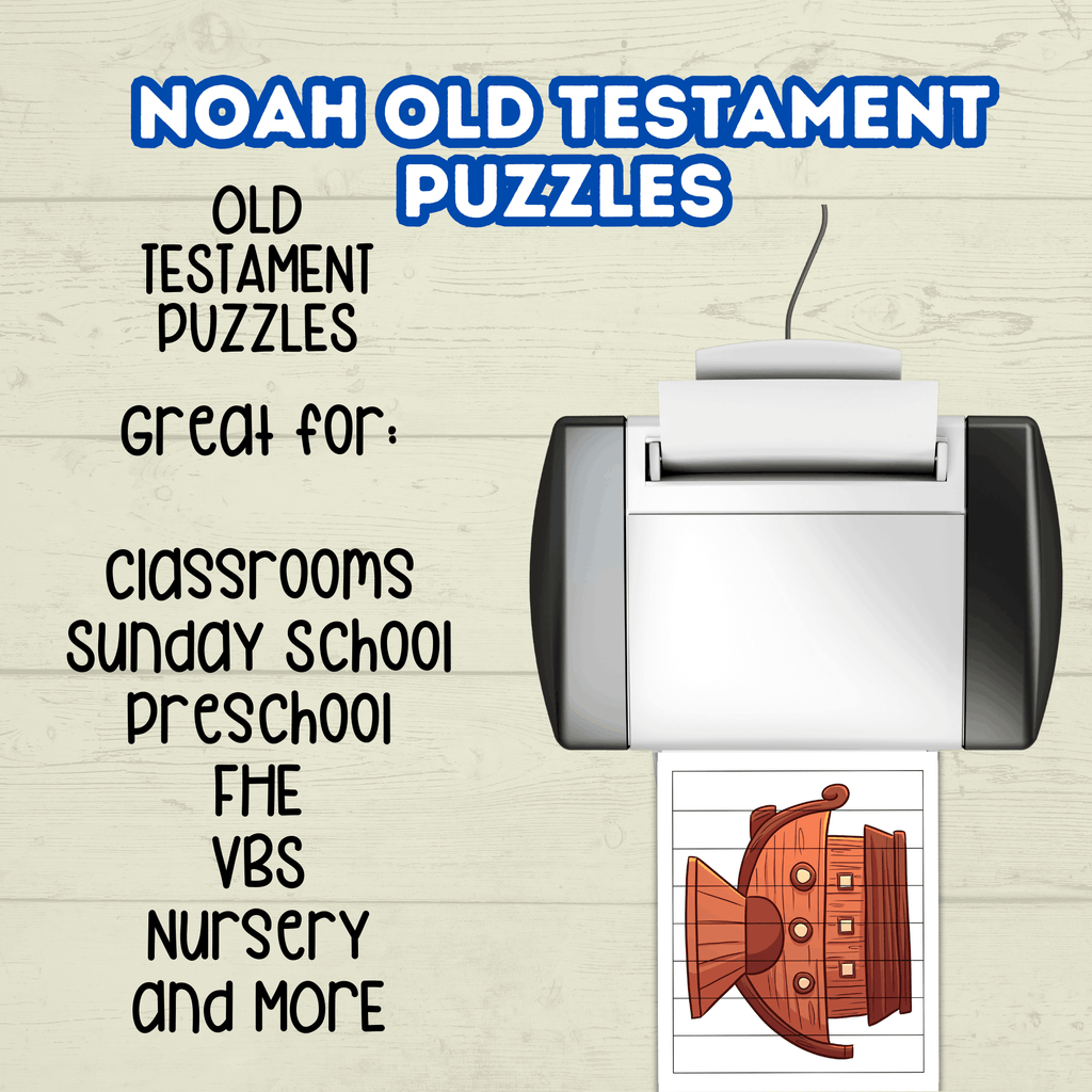 Preschool Toddler Bible Sunday School Lessons Puzzle, Old Testament, Bible Noah