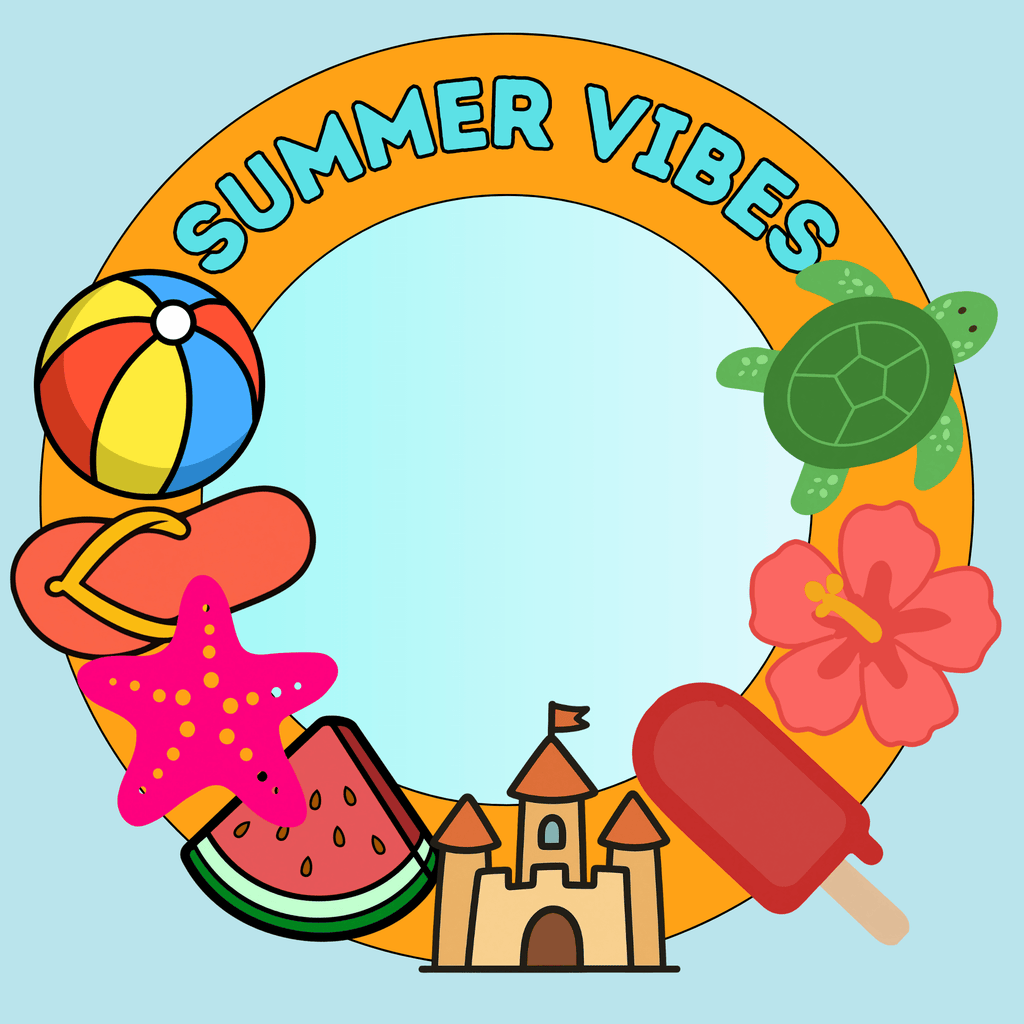 Summer DIY Paper Wreath, Summer Craft, Summer Activity for Kids, Hello Summer