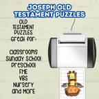 Preschool Toddler Bible Sunday School Lessons Puzzle, Old Testament, Bible Characters Joseph