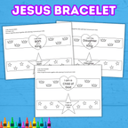 Jesus Paper Bracelets, Jesus Wristband, I am a Child of God, Sunday School Craft, Christian Craft, Bible Lesson Activity, Faith Wristband