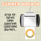Summer DIY Paper Wreath, Summer Craft, Summer Activity for Kids, Hello Summer