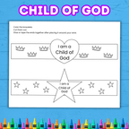 Jesus Paper Bracelets, Jesus Wristband, I am a Child of God, Sunday School Craft, Christian Craft, Bible Lesson Activity, Faith Wristband