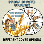 Ruth Bible Craft, Ruth Story Spinner Craft, Sunday School Craft, VBS, Bible