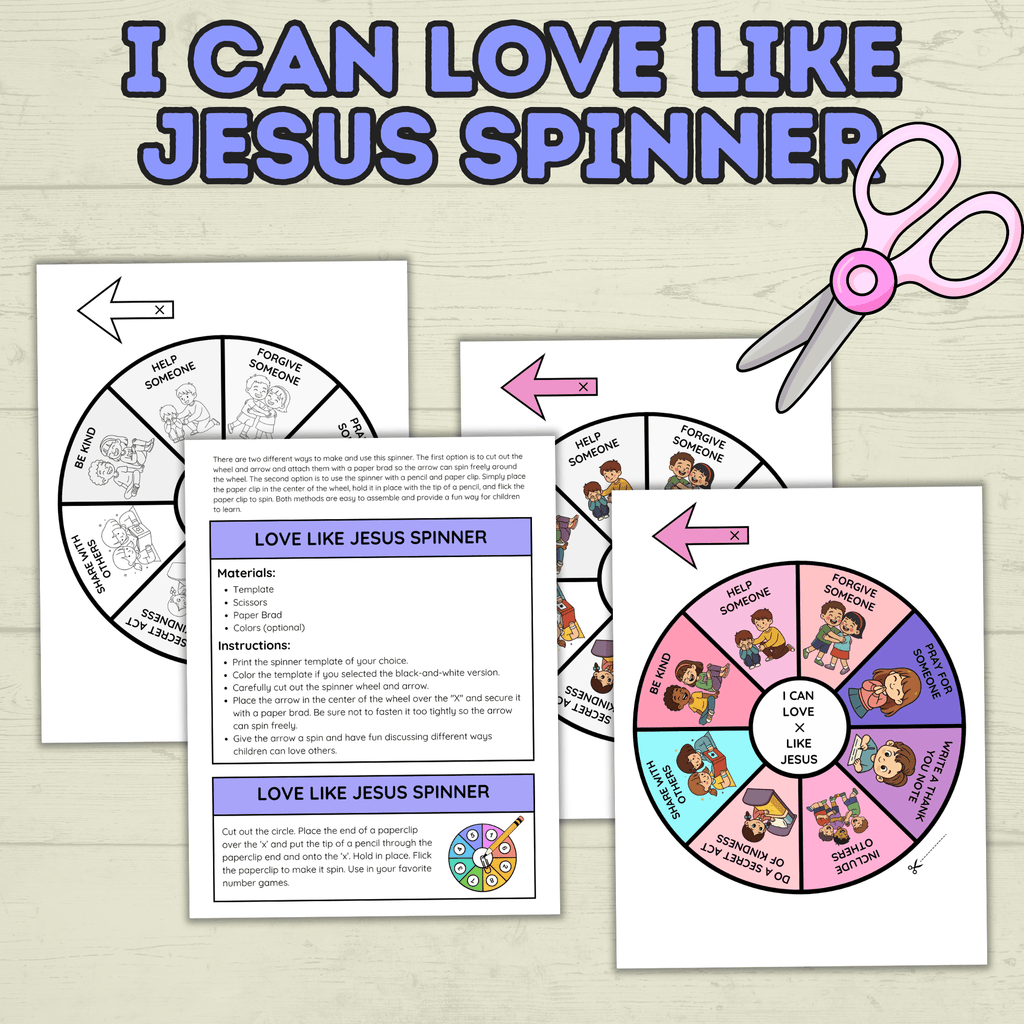 I  Can Love Like Jesus Craft, Valentine's Day Christian Craft, Sunday School Craft, Bible Craft, Bible Lesson