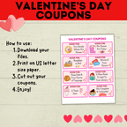 Valentine's Day Coupons for Kids | Kids Coupons | Valentine's Day Gift | Valentine's Day Printable for Kids | Kids Printable