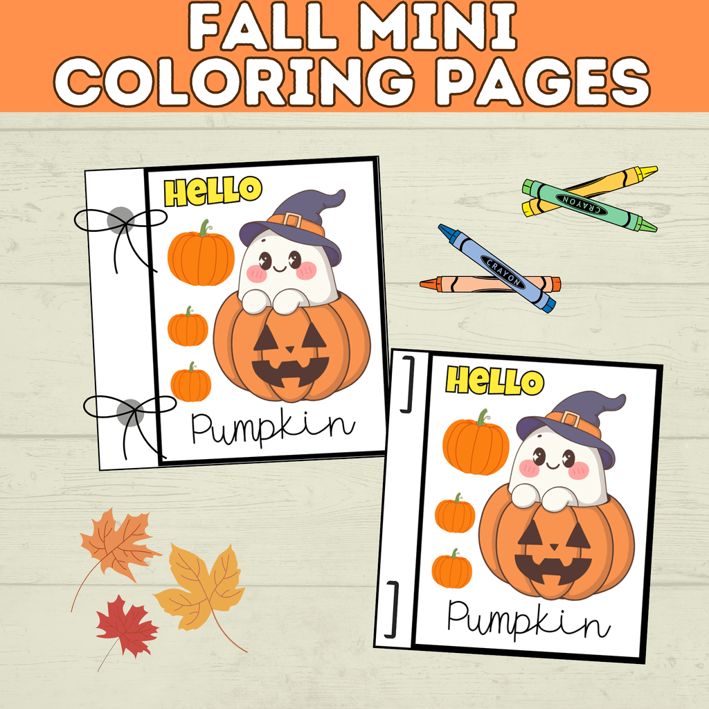 Fall Coloring Pages | Fall Activity Page | Fall | Fall Printables | Fall Preschool | Digital Download | Halloween Printable