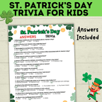 St. Patrick's Day Trivia for Kids | Kids Trivia | St. Patrick's Day Game | St. Patty's Day | Classroom Game | Party Game | Kids Games