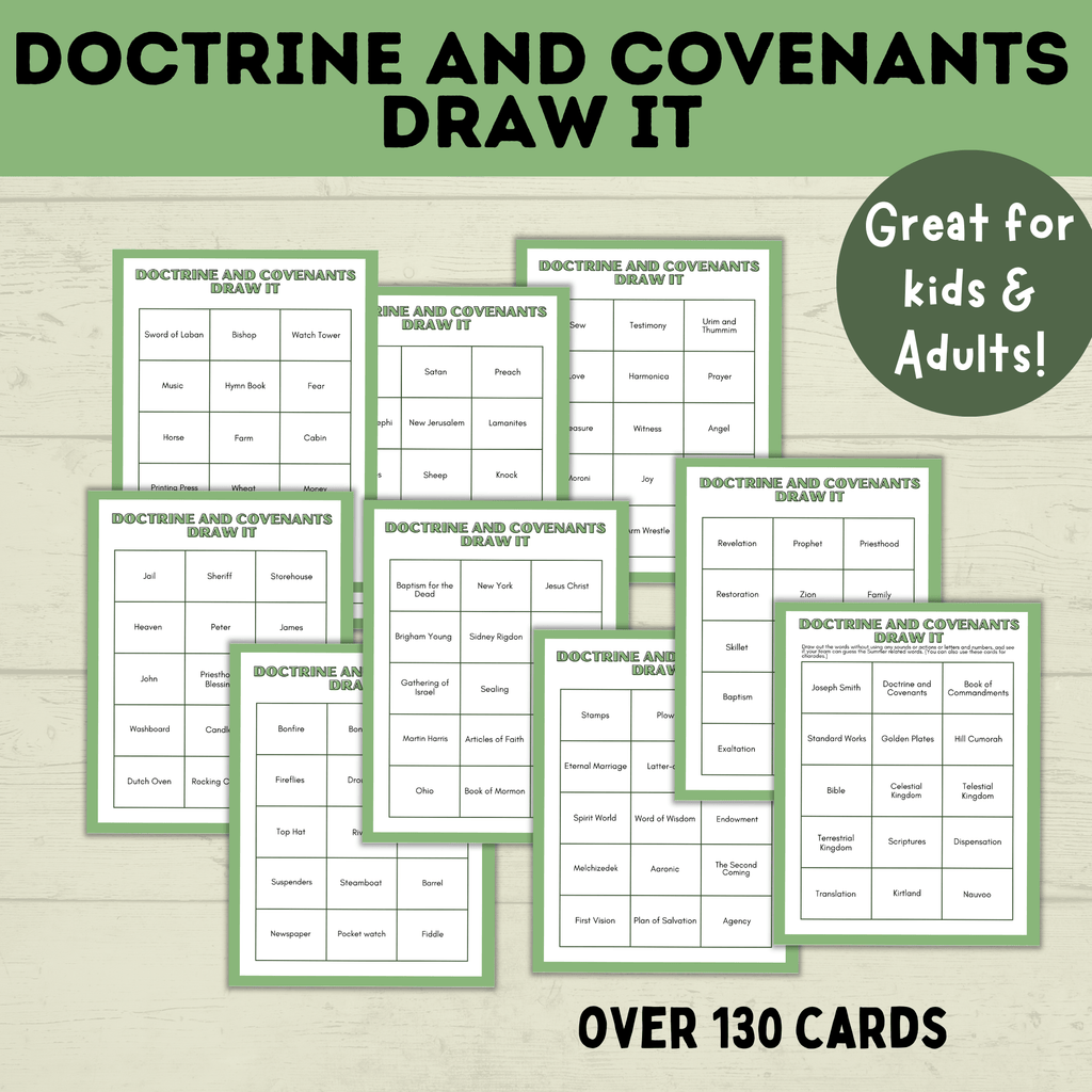 Doctrine and Covenants Game | Doctrine and Covenants Draw it | D&C act ...