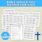 Bible Games for Kids | Would You Rather Bible Edition for Kids | Church Games | Digital Download | Bible Trivia | Sunday School Games
