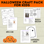 Halloween Craft Pack for Kids | Halloween Crafts | Skeleton Craft | Pumpkin Craft | Surprise Craft | Classroom Craft | Ghost Craft | PDF