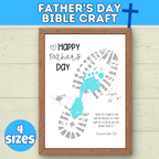 Father's Day Bible Craft for Kids | Bible Craft | Father's Day Craft | Footprint Craft for Dad | Father's Day Gift | Father's Day Card
